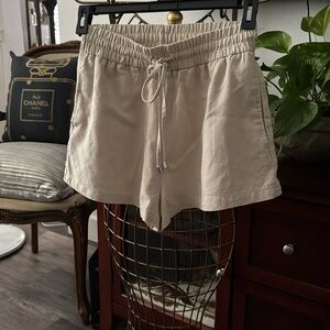 ZARA Women’s Linen Drawstring Shorts Size XS NWT